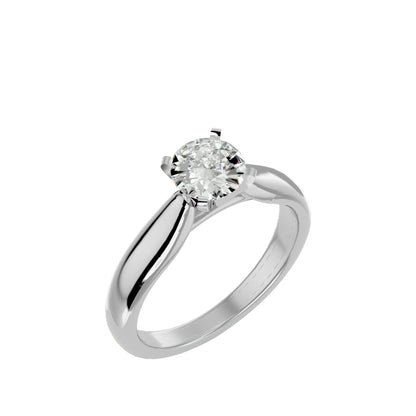 Elsa criss cross diamond engagement ring