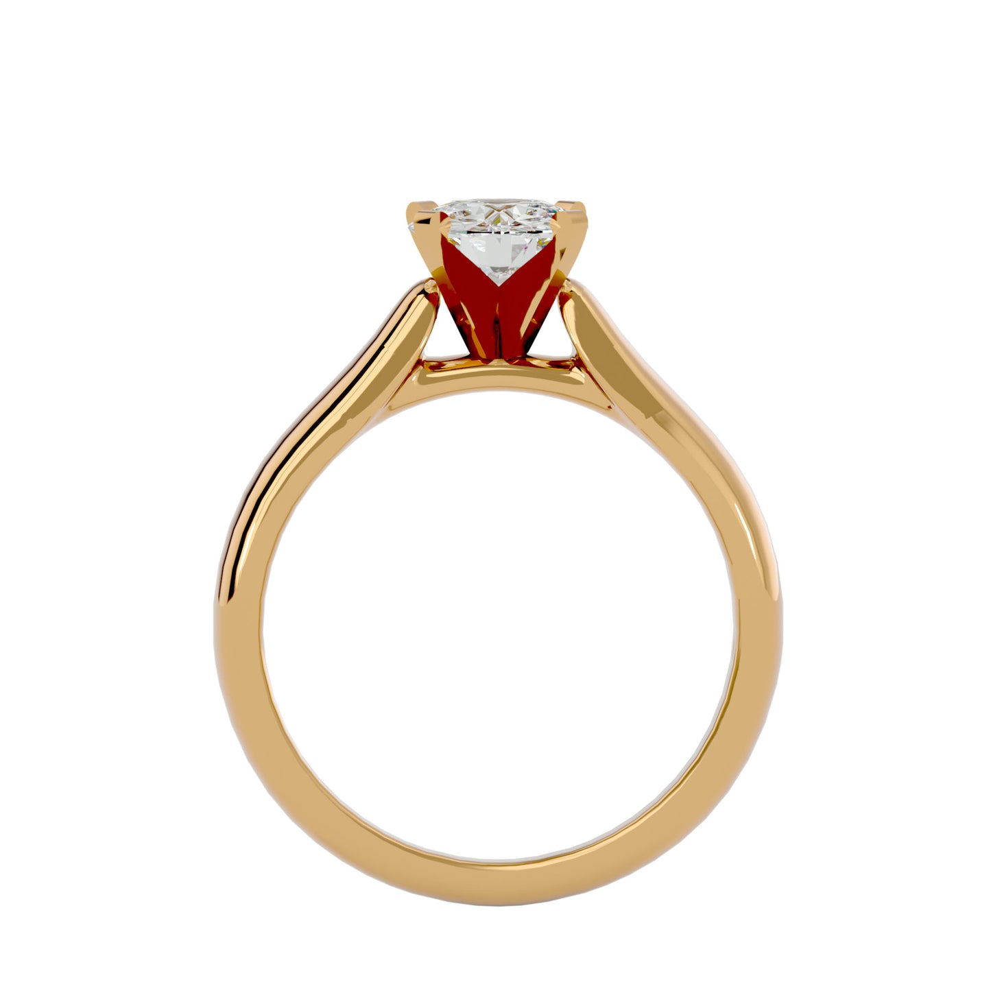 Elsa criss cross diamond engagement ring