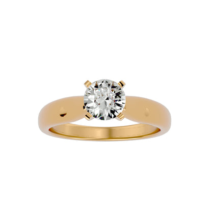 Elsa criss cross diamond engagement ring
