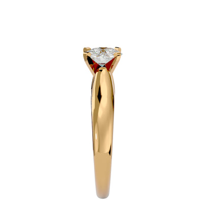 Elsa criss cross diamond engagement ring