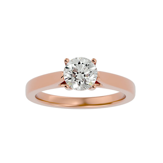 Timeless round diamond engagement ring