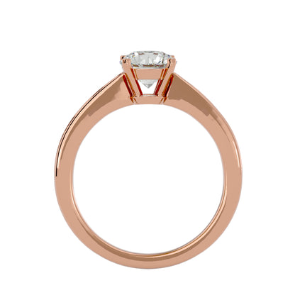 Vintage round diamond engagement ring