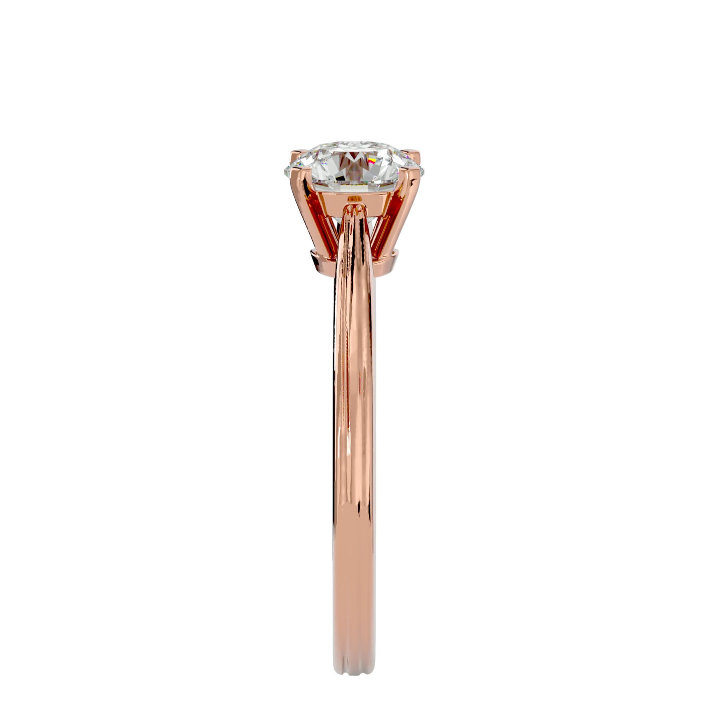 Vintage round diamond engagement ring