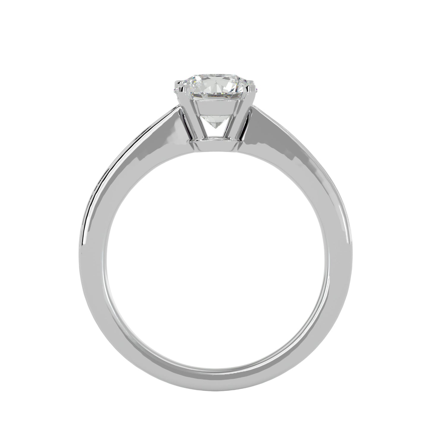 Vintage round diamond engagement ring
