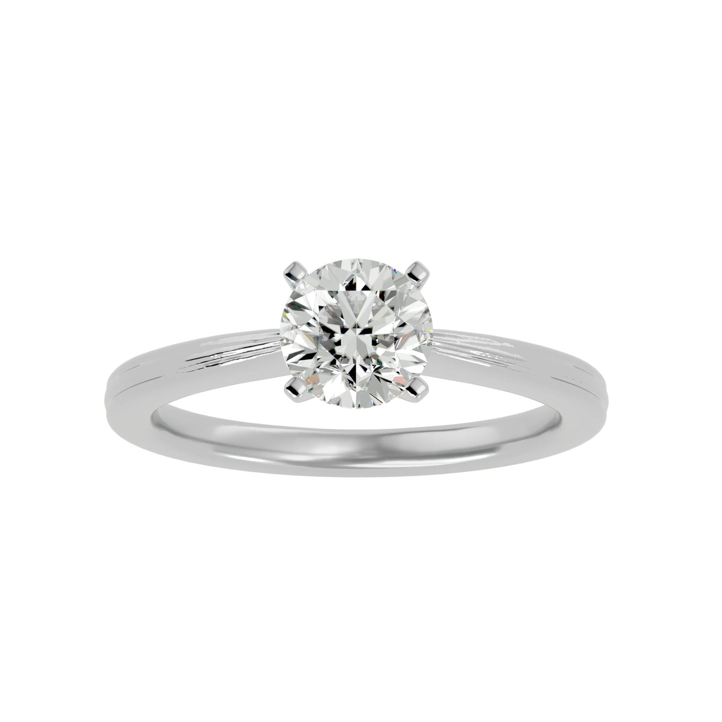 Vintage round diamond engagement ring