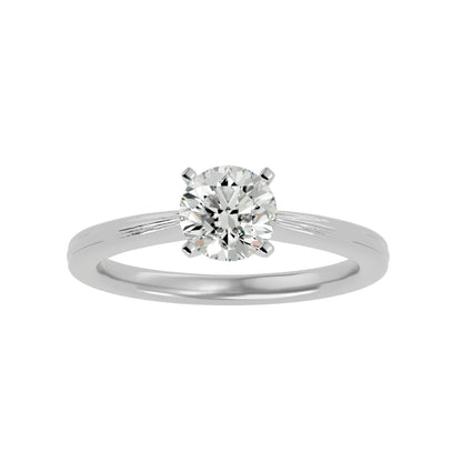 Vintage round diamond engagement ring