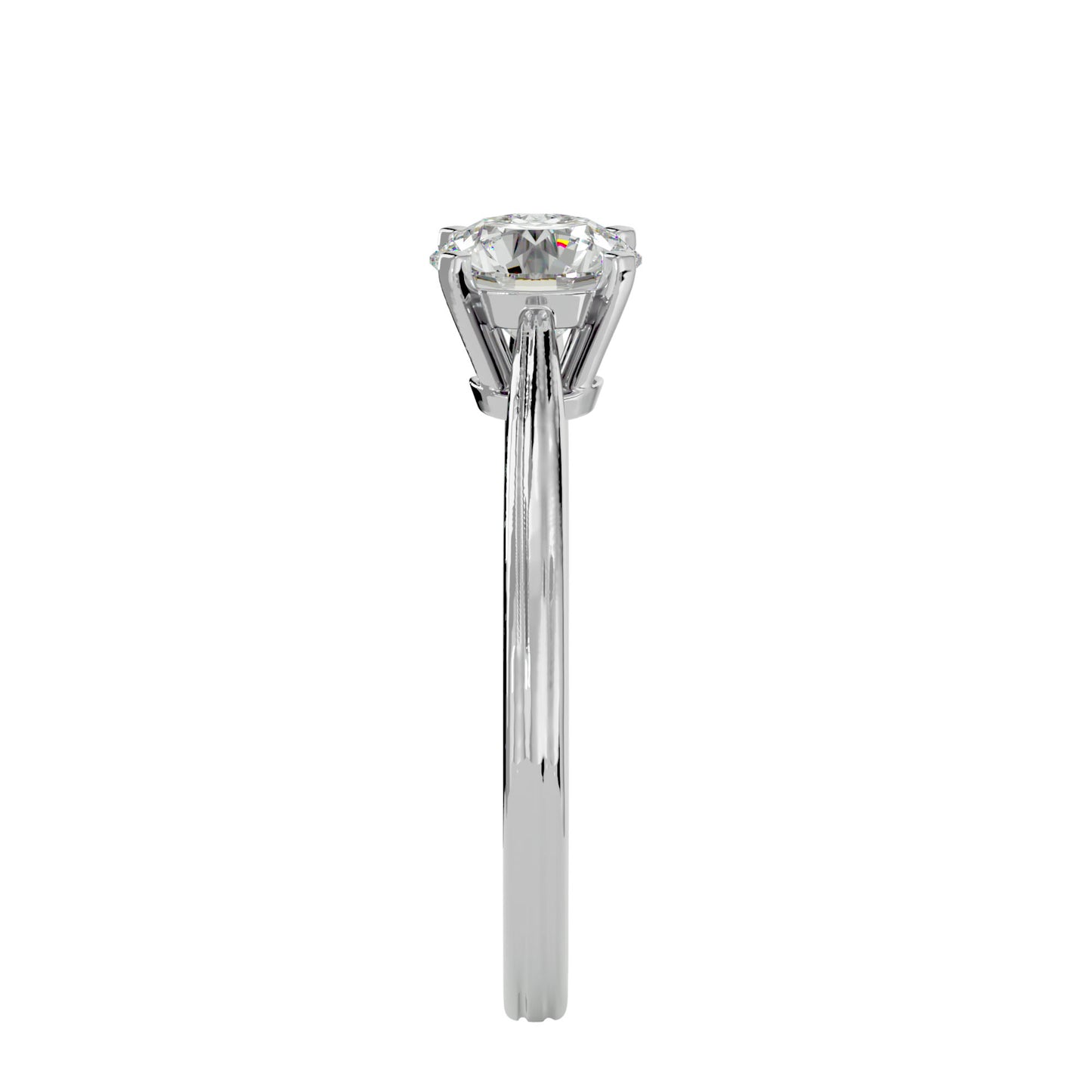 Vintage round diamond engagement ring