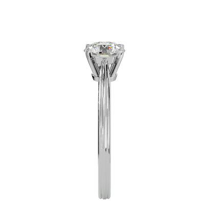 Vintage round diamond engagement ring