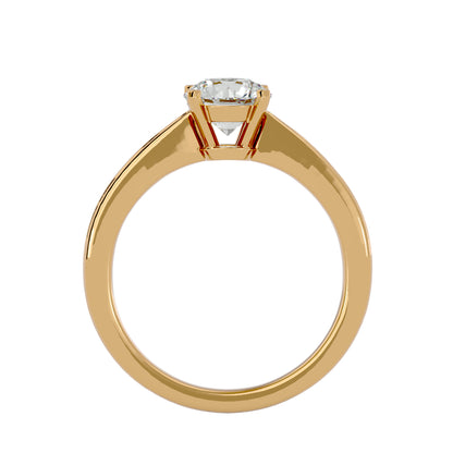 Vintage round diamond engagement ring
