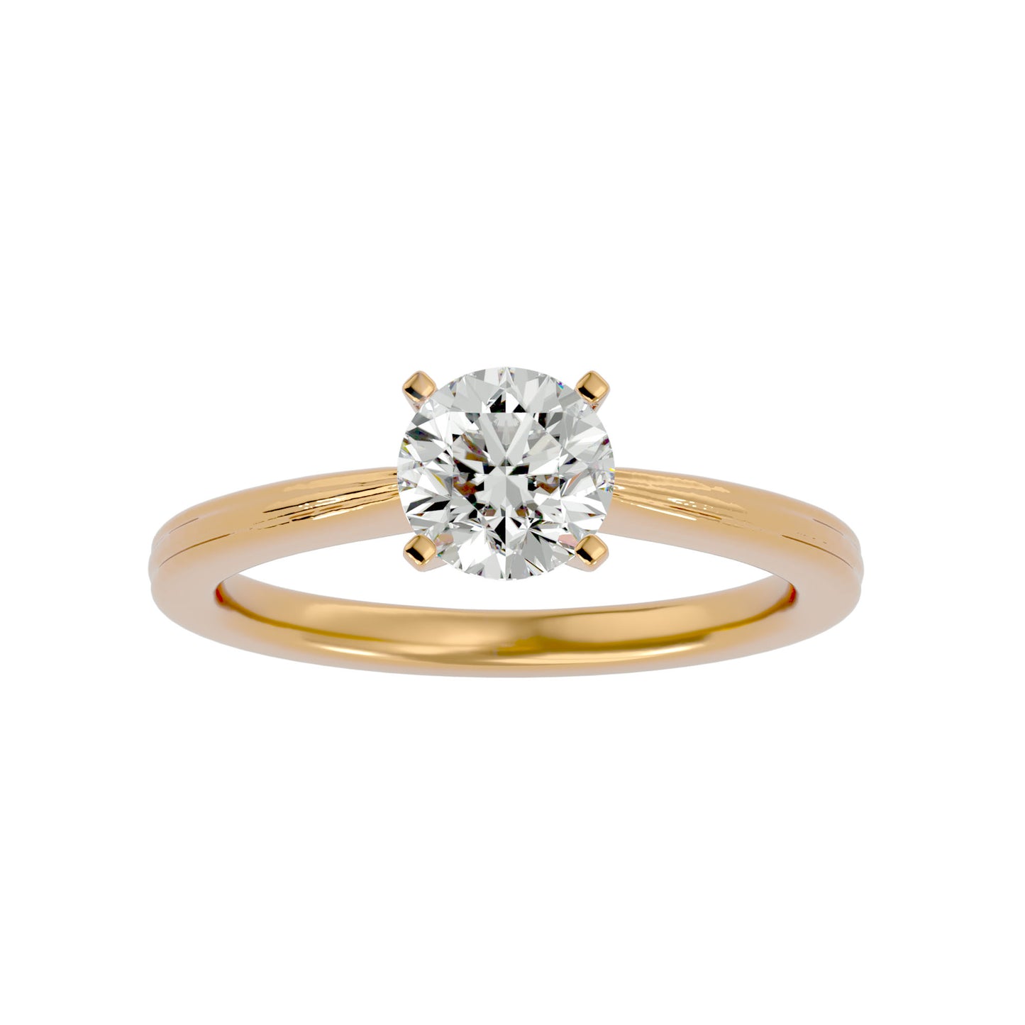 Vintage round diamond engagement ring