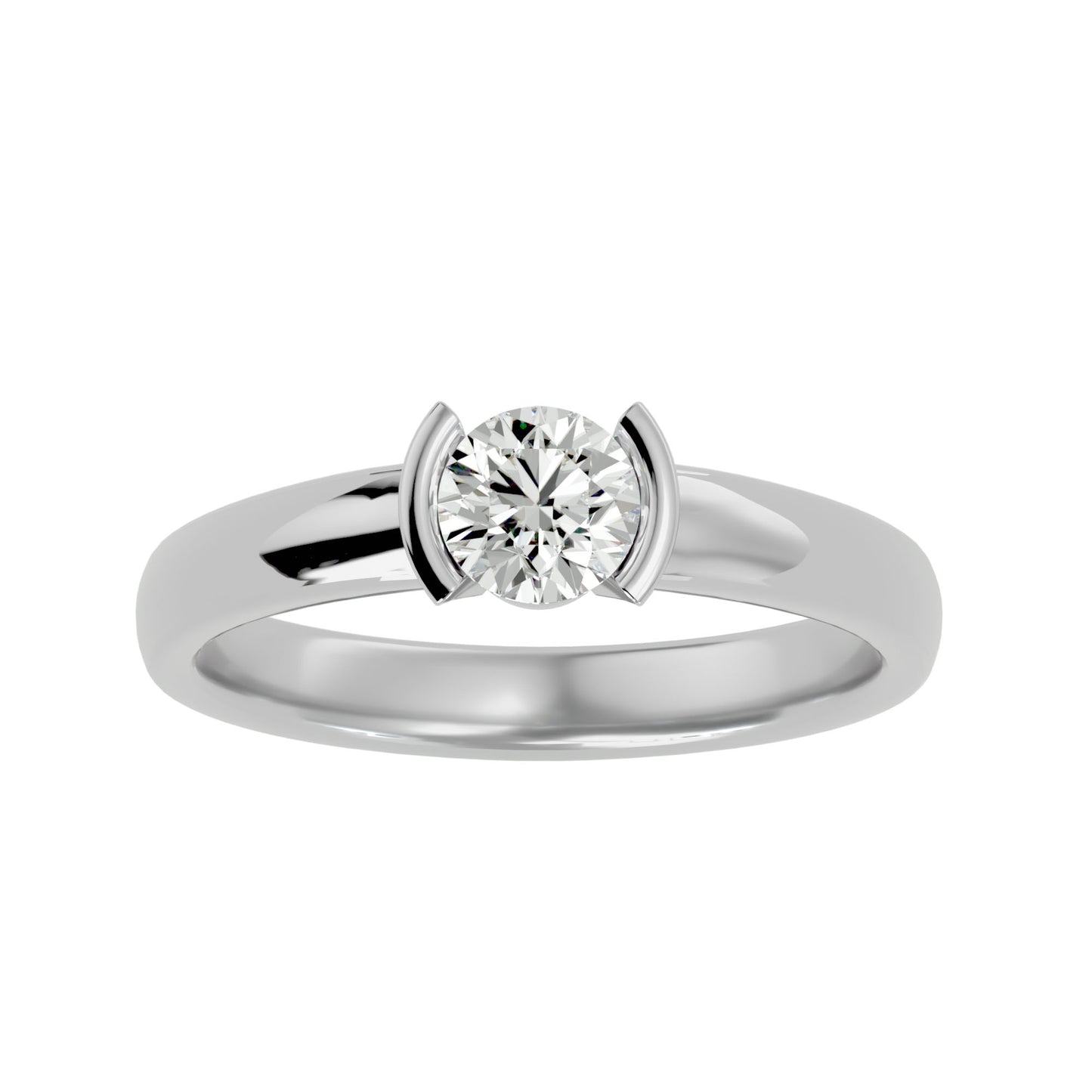 Luxe filligree diamond engagement ring