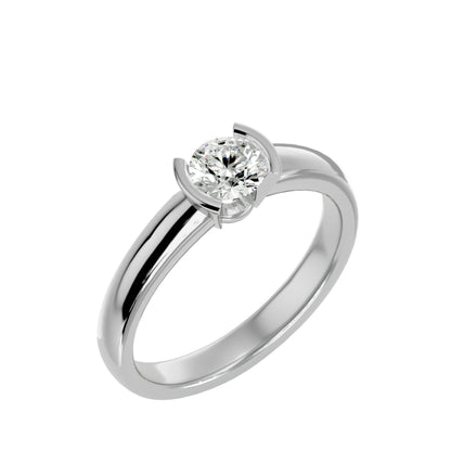 Luxe filligree diamond engagement ring
