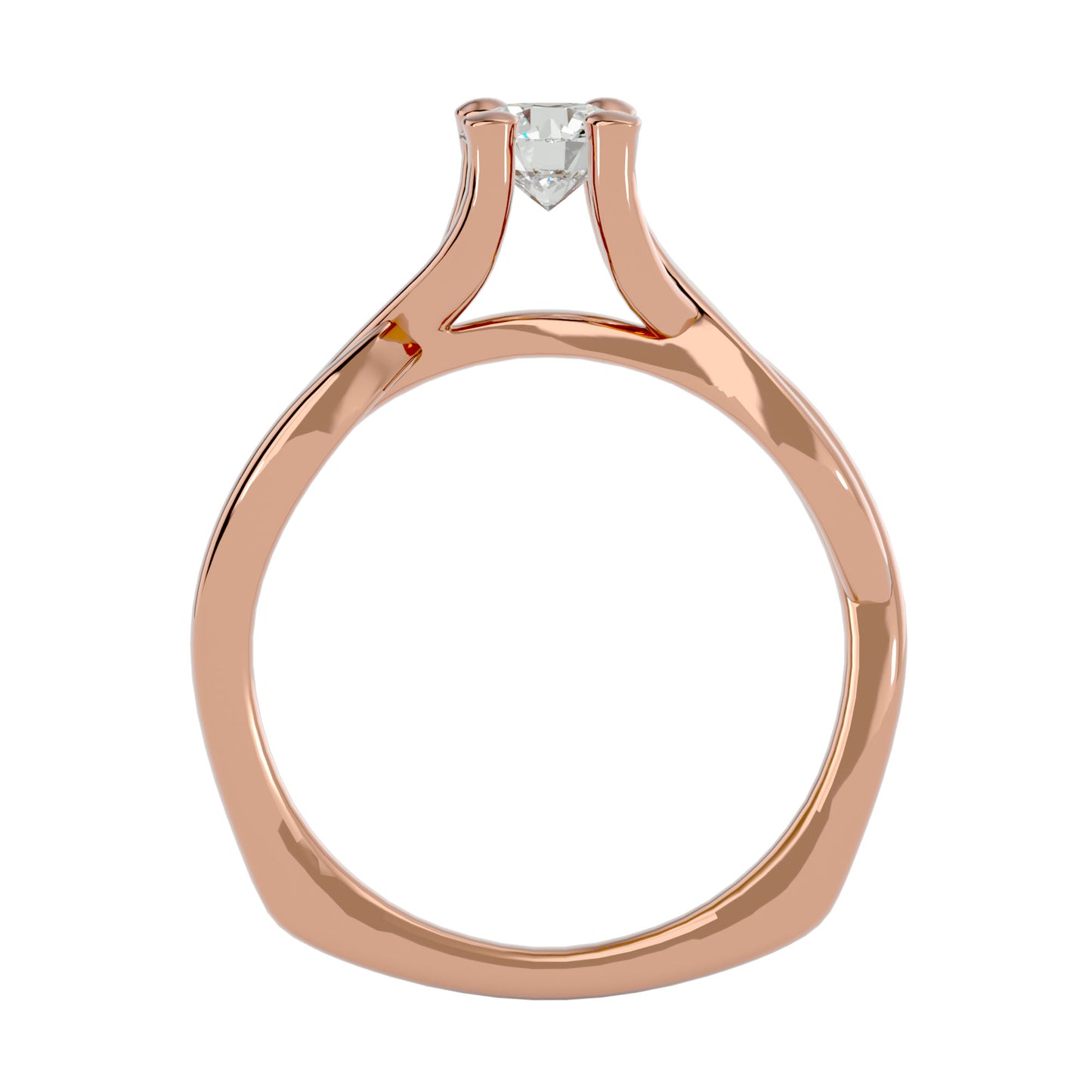 Twilight Twist diamond engagement ring