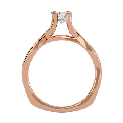 Twilight Twist diamond engagement ring