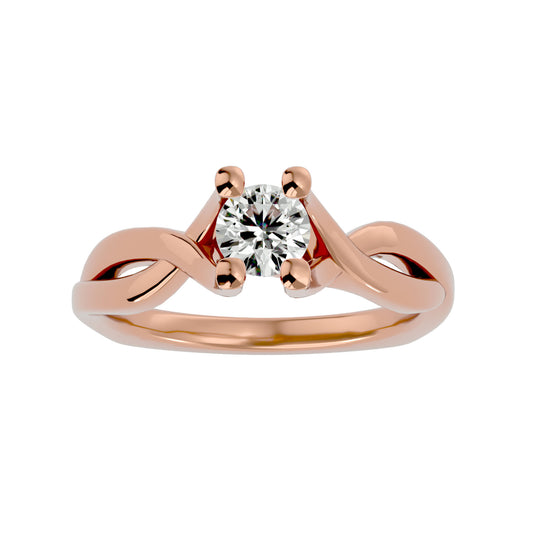 Twilight Twist diamond engagement ring