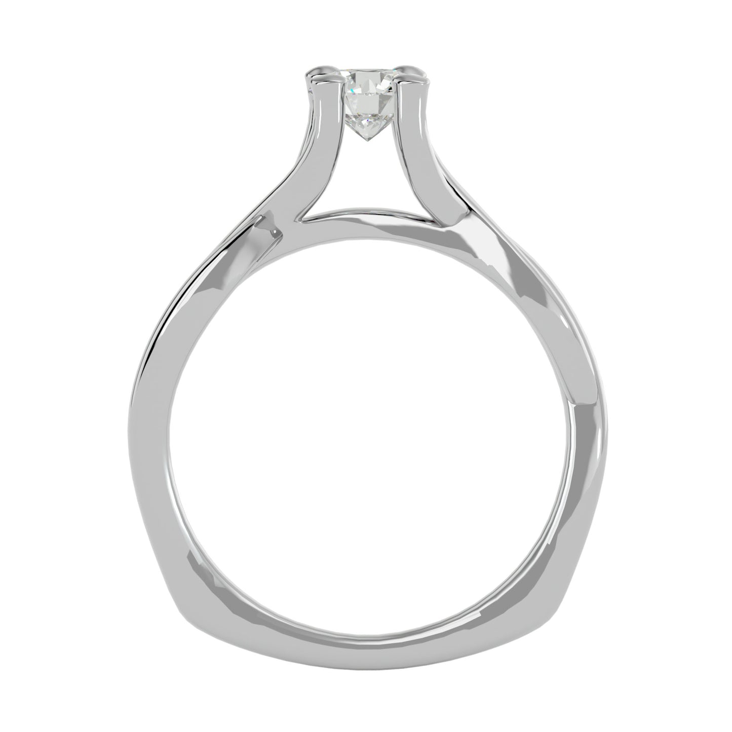 Twilight Twist diamond engagement ring
