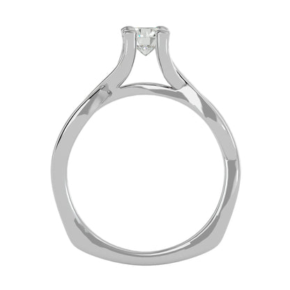 Twilight Twist diamond engagement ring