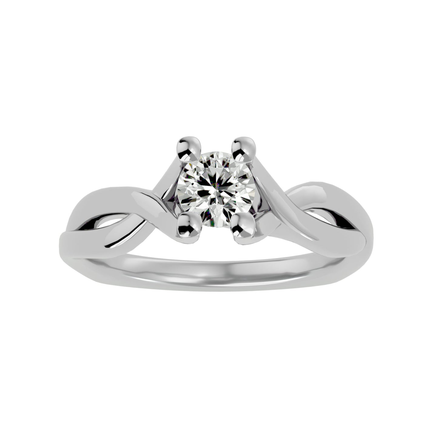 Twilight Twist diamond engagement ring