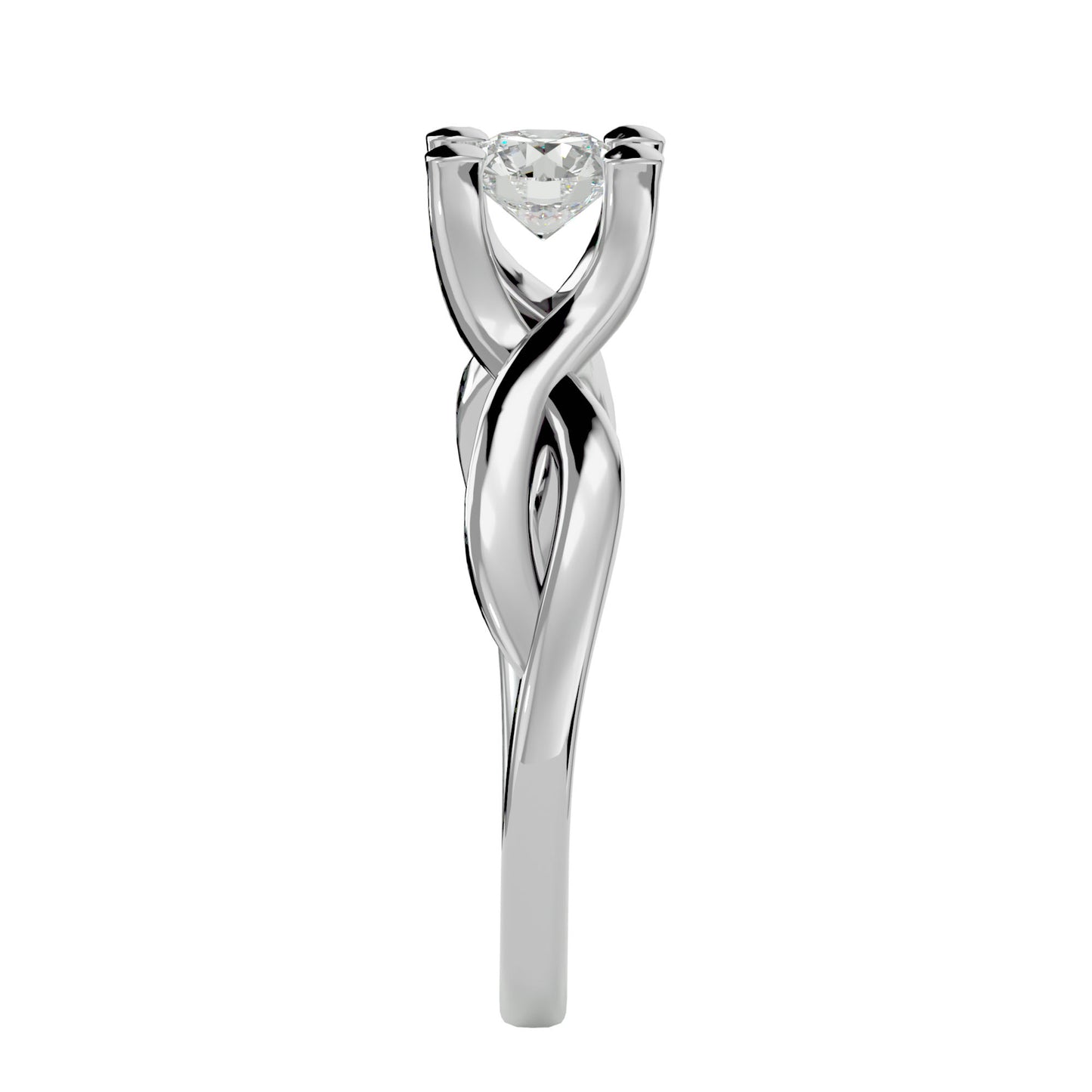 Twilight Twist diamond engagement ring