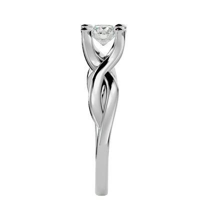 Twilight Twist diamond engagement ring