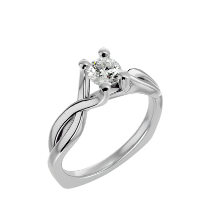 Twilight Twist diamond engagement ring