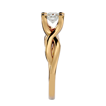 Twilight Twist diamond engagement ring