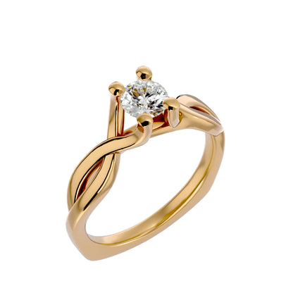 Twilight Twist diamond engagement ring