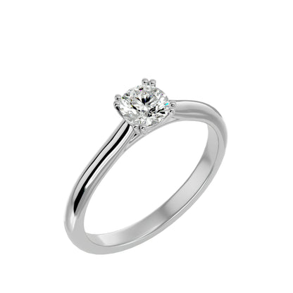 Split prong diamond engagement ring