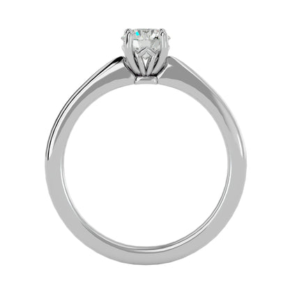 Mesh work diamond engagement ring