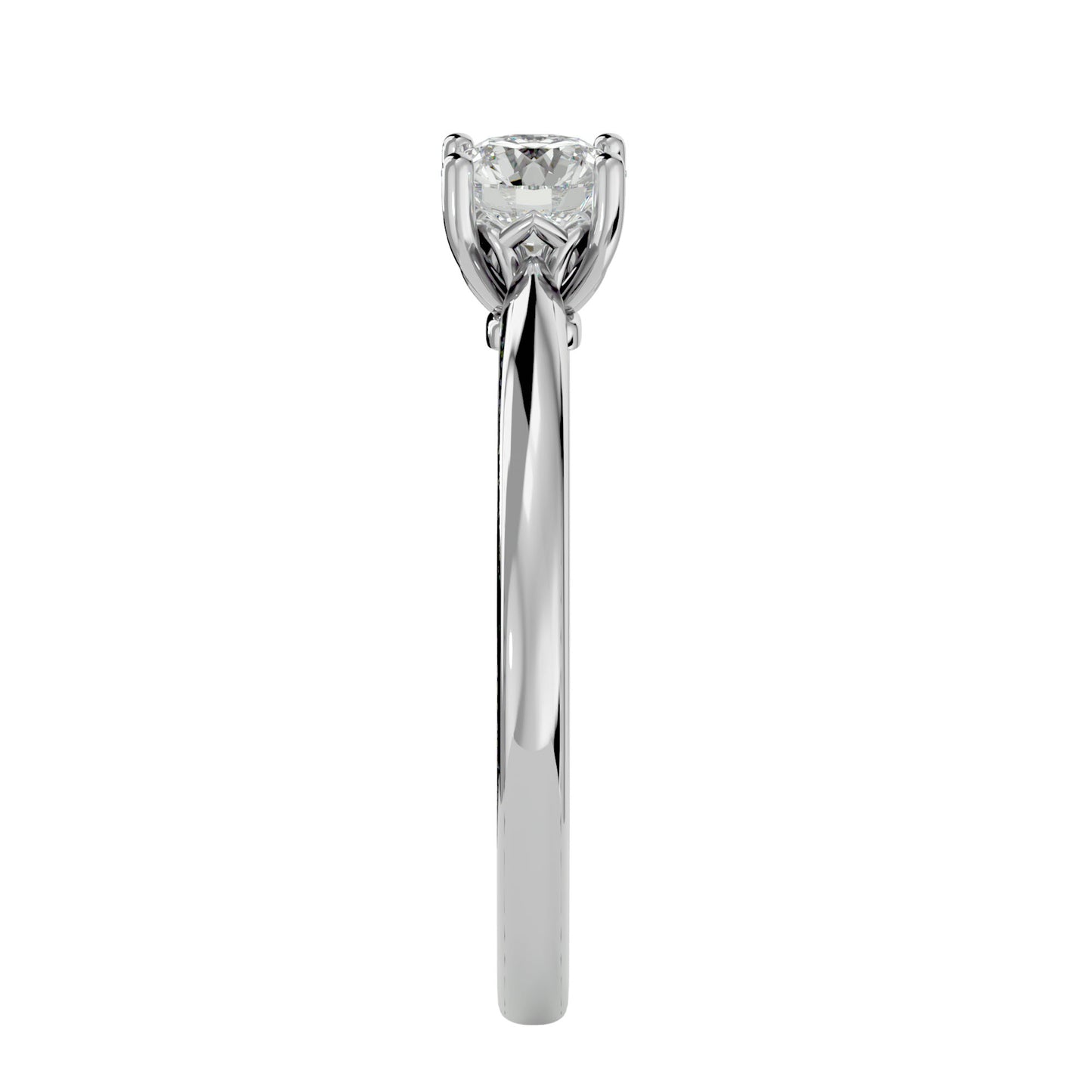 Mesh work diamond engagement ring