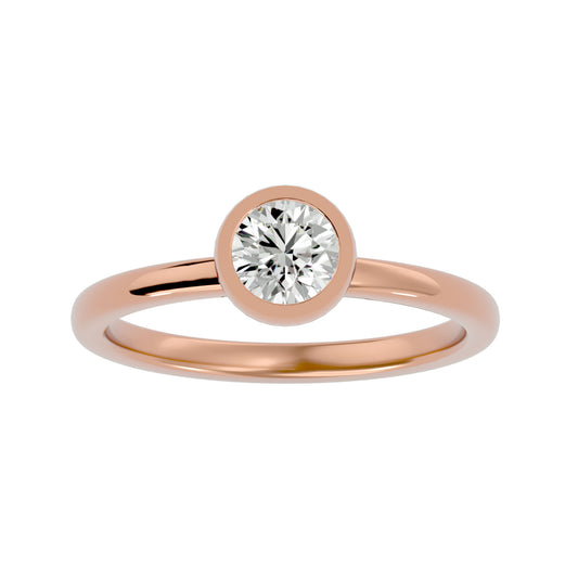 Dora 6 prong round engagement rings