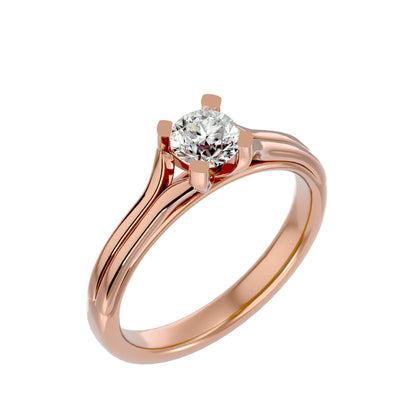 Ring band diamond engagemnt ring