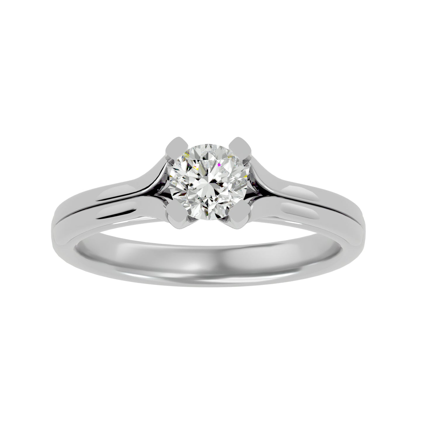 Ring band diamond engagemnt ring