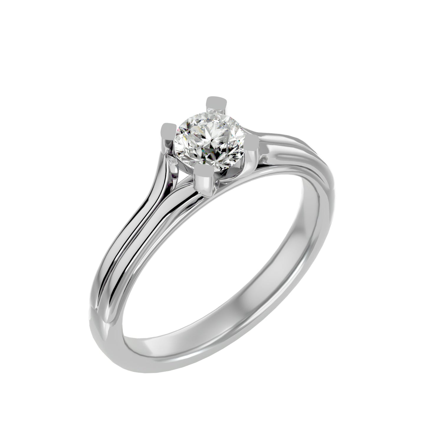 Ring band diamond engagemnt ring