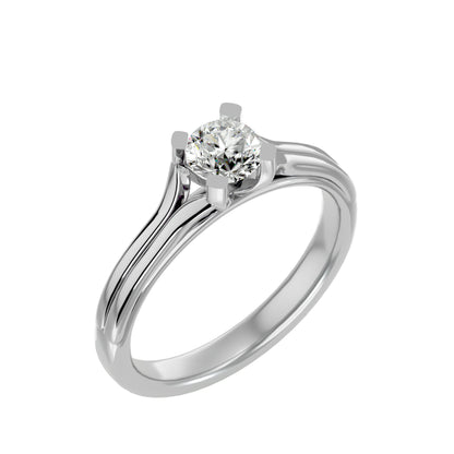 Ring band diamond engagemnt ring