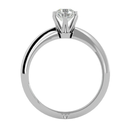 Criss cross with curve band diamond engagement ring