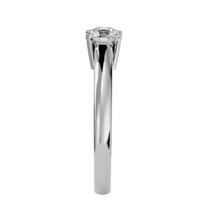Serena halo diamond engagement ring