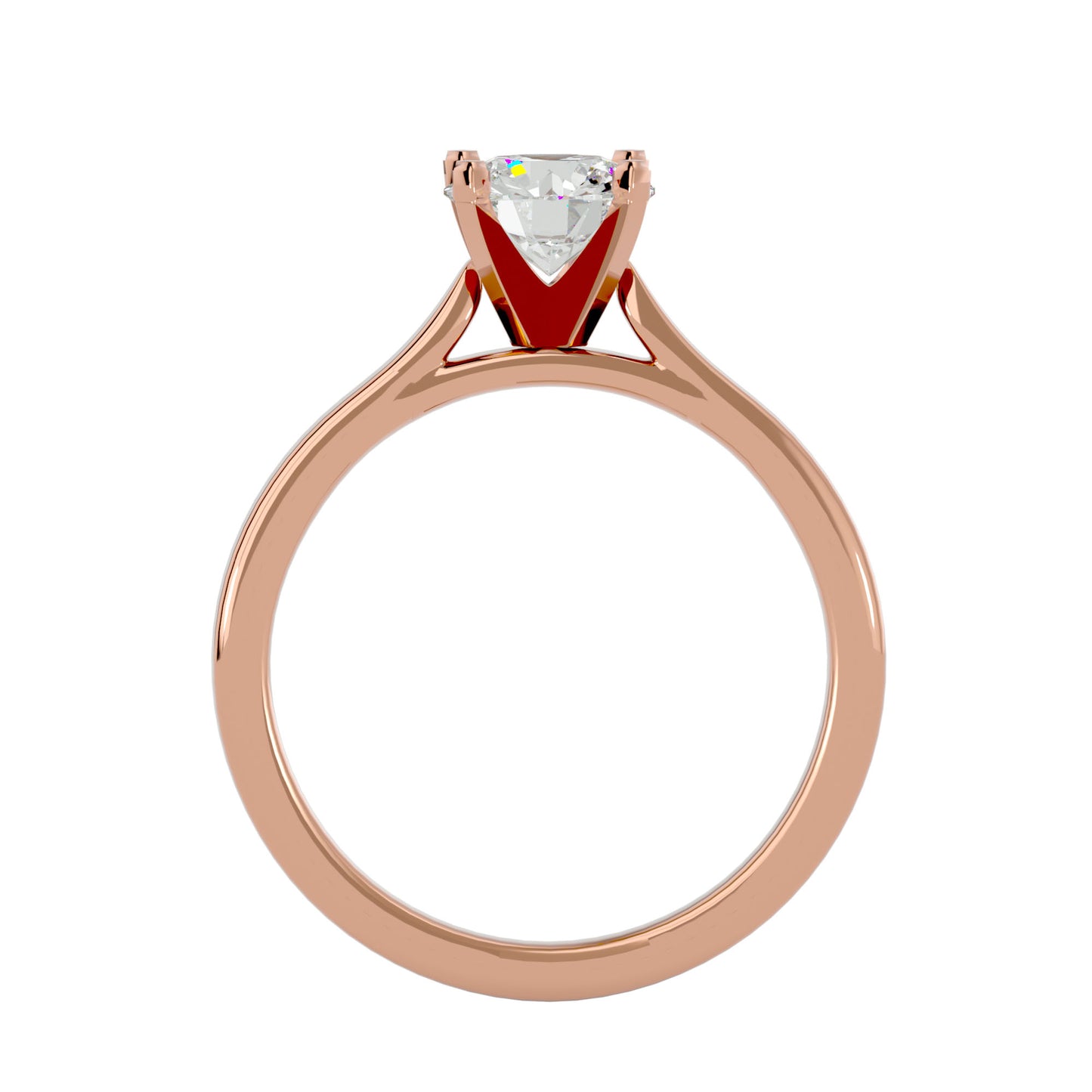 Tammy catheral round diamond engagement ring