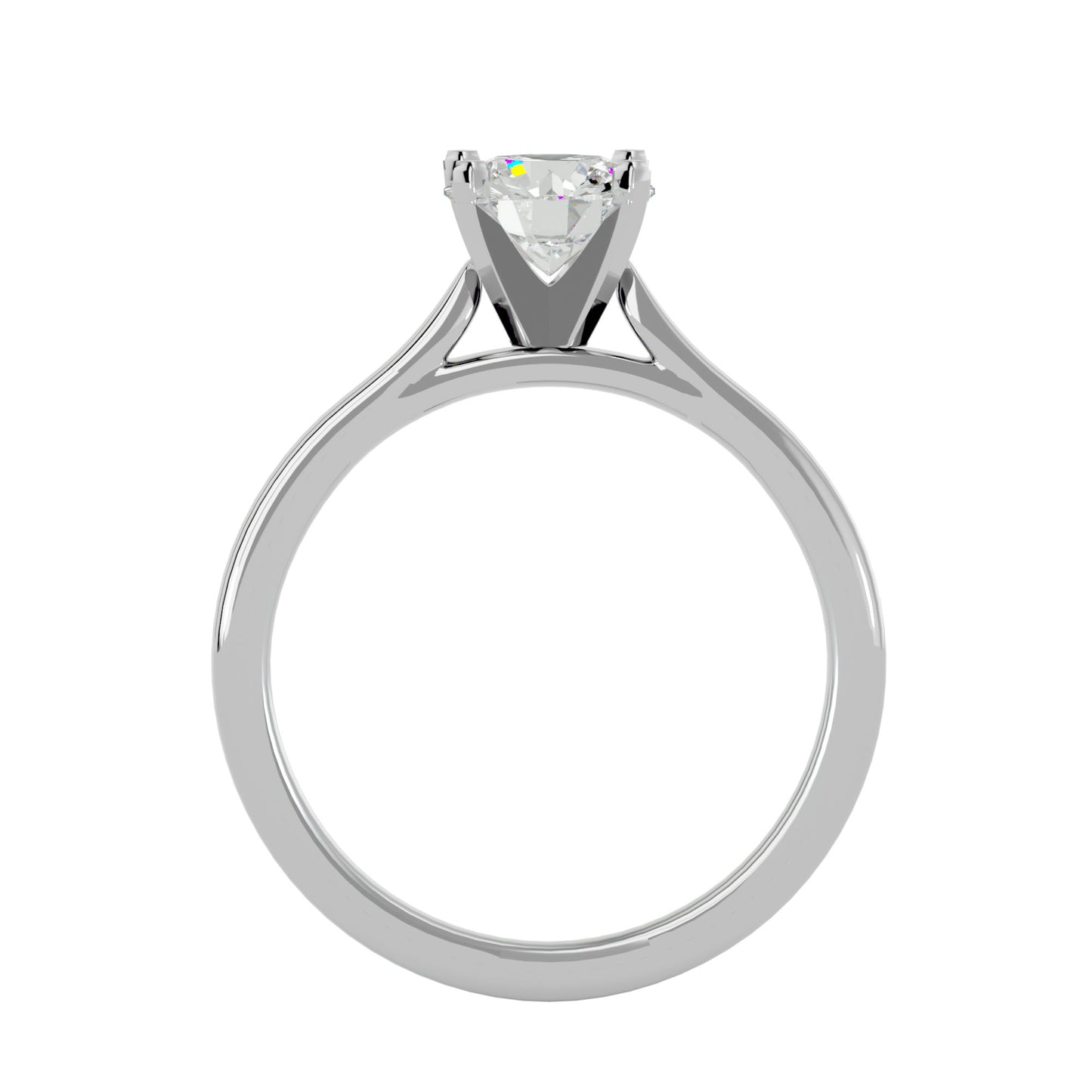 Tammy catheral round diamond engagement ring