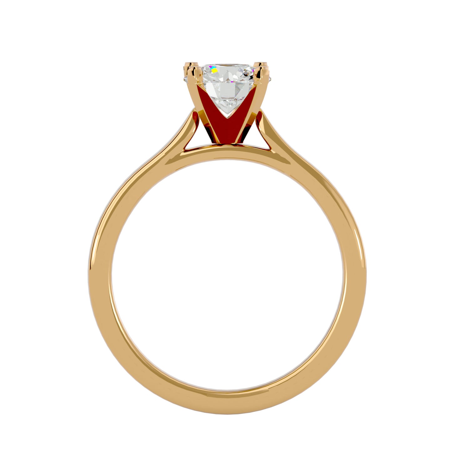 Tammy catheral round diamond engagement ring