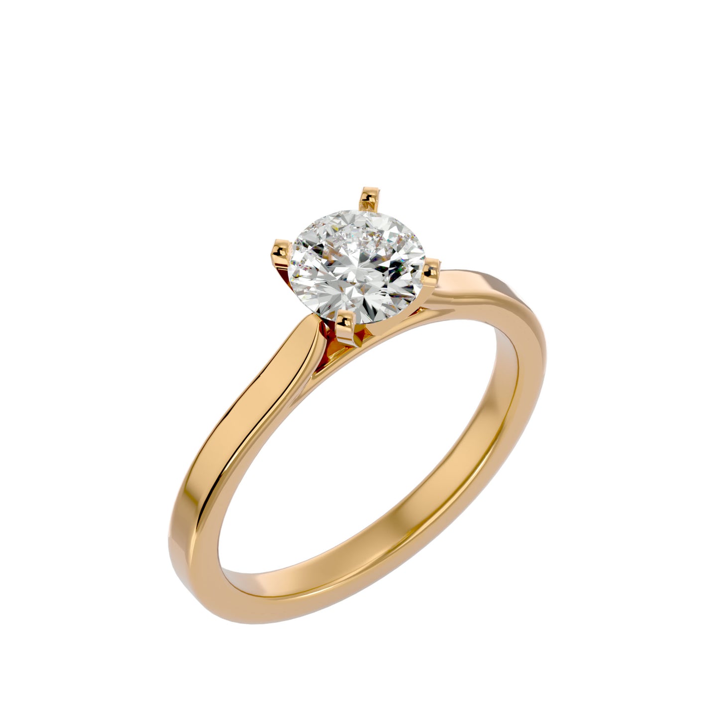 Tammy catheral round diamond engagement ring