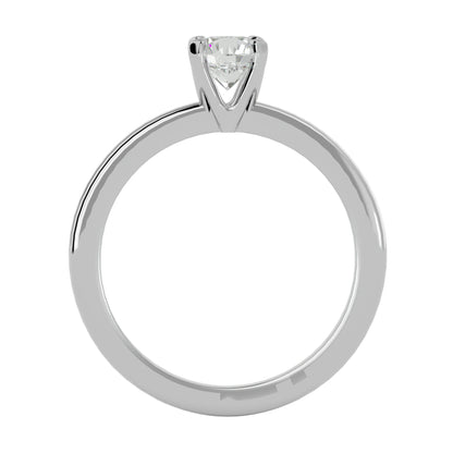 Unique three stone engagement ring