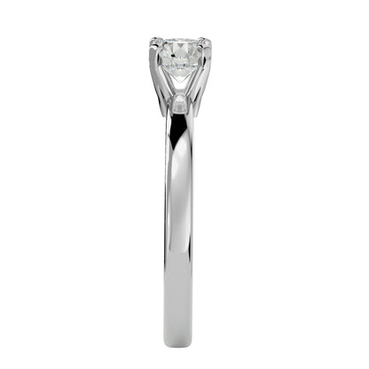 Unique three stone engagement ring