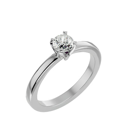 Unique three stone engagement ring