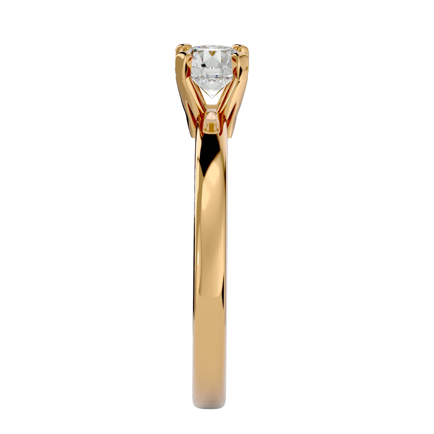 Unique three stone engagement ring