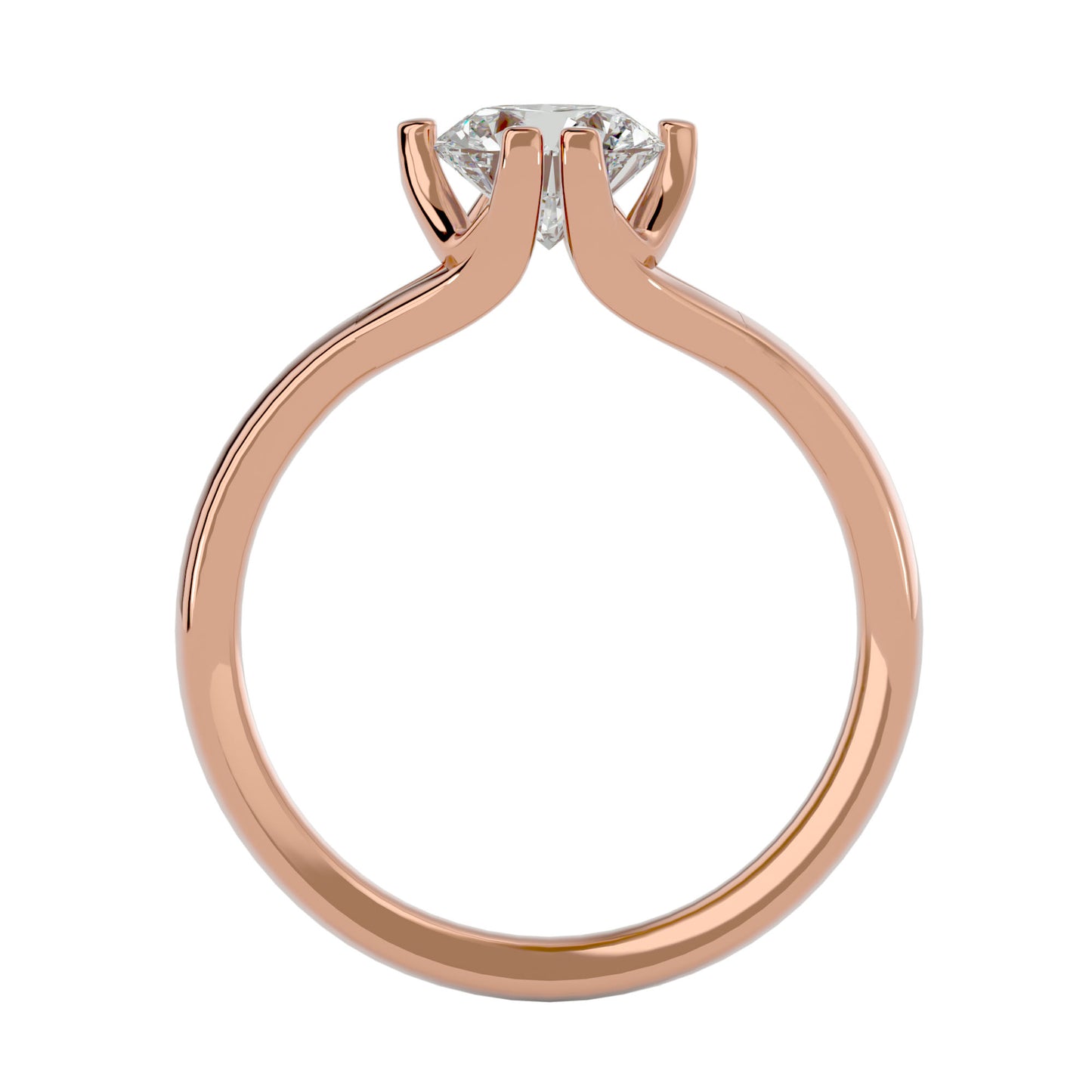 Classic side stone engagement ring