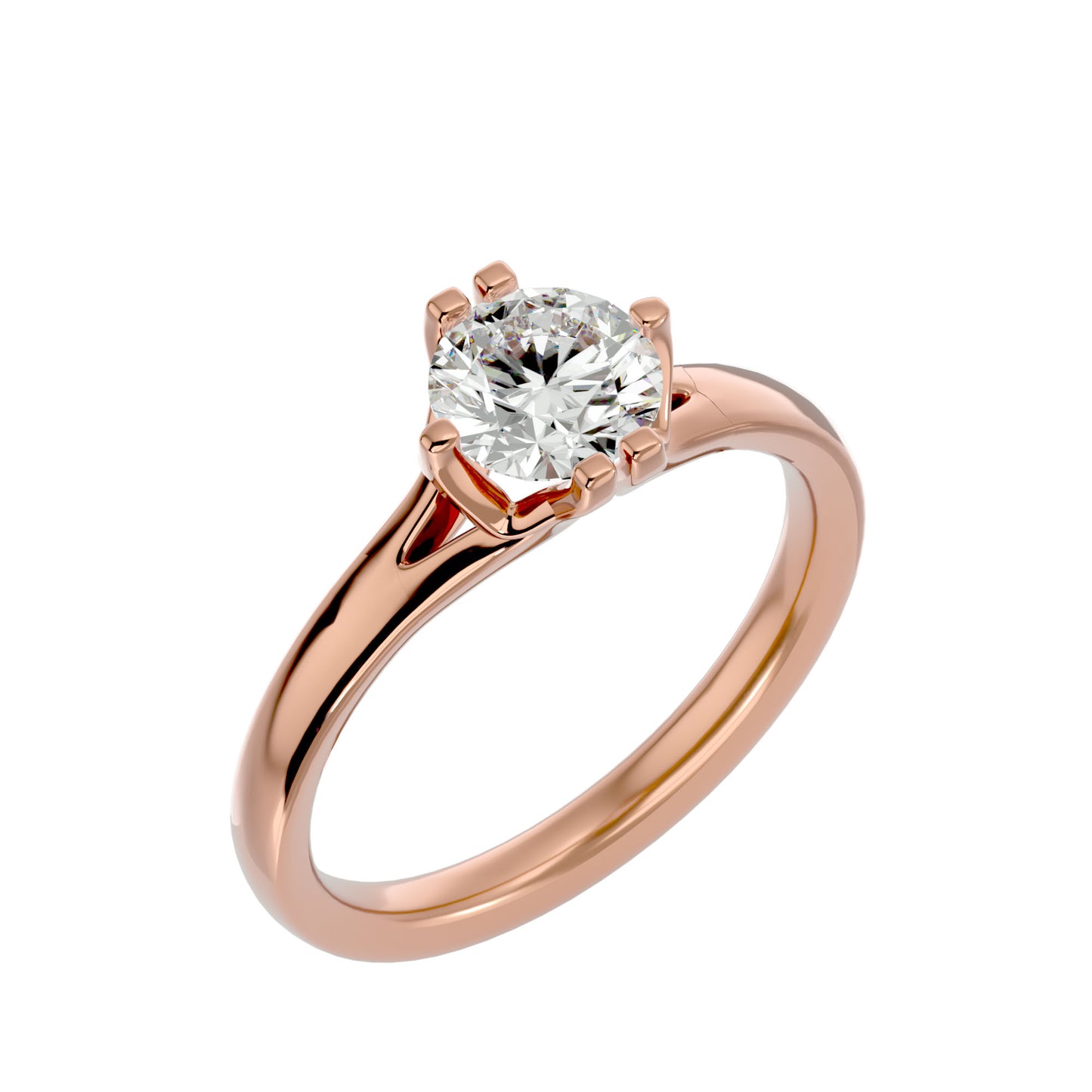 Classic side stone engagement ring
