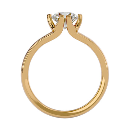 Classic side stone engagement ring