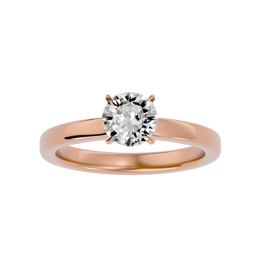 Round halo knot diamond engagement ring