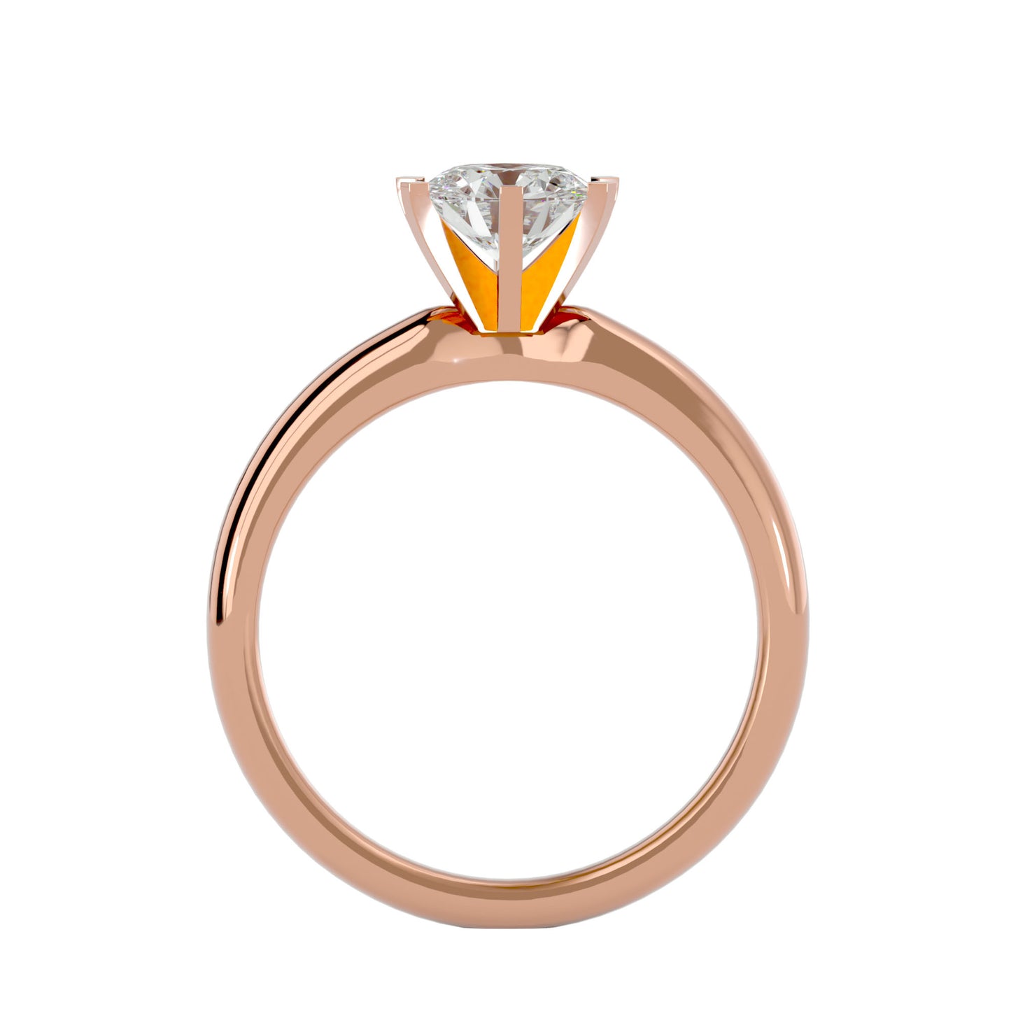 Florence six prong diamond engagement ring